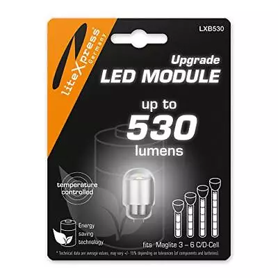 LiteXpress LXB530 LED Upgrade Modul 530 Lumen For 3-7 C/D-Cell Maglite Flashl... • $38.05