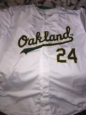 Rickey Henderson Oakland A’s Athletics Jersey 2XL Extra Large White SGA. • $25