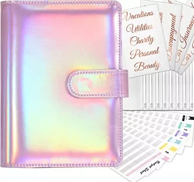 Money Binder Organizer For Cash Budget Binder With Zipper Envelopes.Money Sav... • $18.07