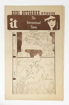 International Times 29 Underground Newspaper Rudi Dutschke UFO Macrobiotic Diets • $66