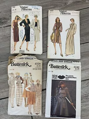 Vintage 1970s Butterick And Vogue Women’s Sewing Pattern Lot • $14.95