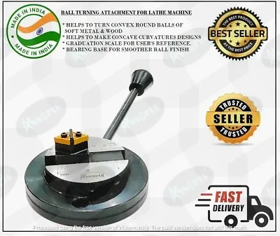 Lathe's Ball Turning Attachment-Bearing Base Smooth Rotation- Graduation Scale • $74.99