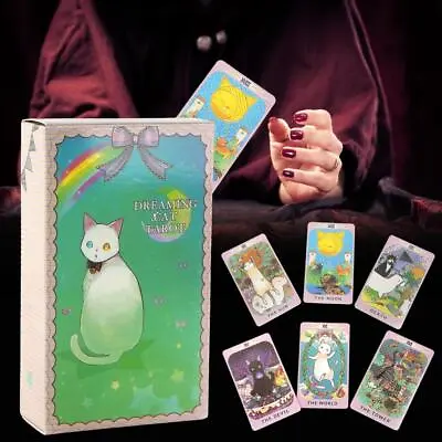 Cat Tarot Card Deck And Guidebook Read Fate Board Game Oracle Cards • $11.03