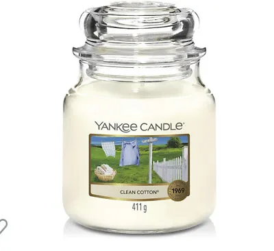 Yankee Candle Medium Jar- Clean Cotton • £19.50