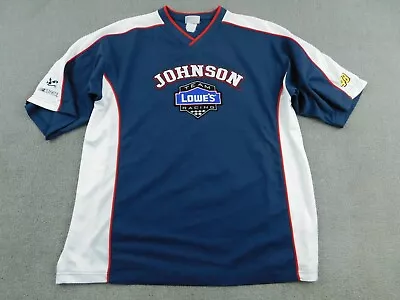Jimmie Johnson Jersey Men XL Blue NASCAR Lowes Racing #48 Short Sleeve V-Neck • $0.99