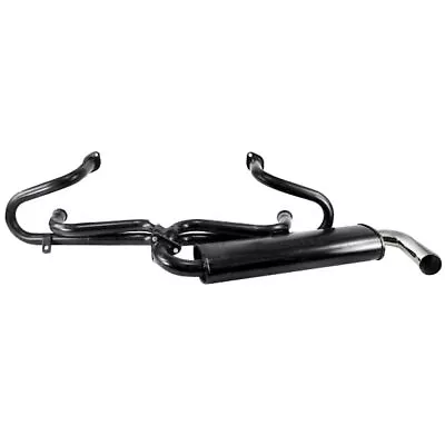 Empi 3661 Black 1-3/8  Single Muffler Exhaust System 1600cc Vw Type 3 Squareback • $259.95