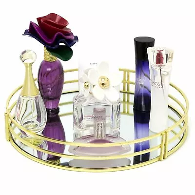 £16.99 • Buy Decorative Mirrored Tray | Tealight Candle Holder Plate |Vanity Perfume Tray