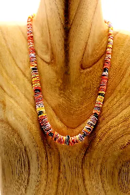 Graduated Multicolor Pectin Shell Necklace 18  • $39.95