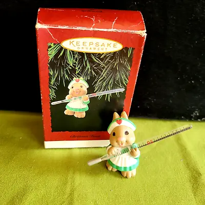 1995 Hallmark Keepsake Christmas Fever Ornament Mouse Nurse With Thermometer • $7.99