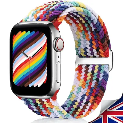 £8.89 • Buy Strap Compatible With Apple Watch 42mm-45mm For Women/Men Stretchy Adjustable UK