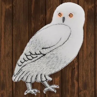 $5.25 • Buy Snow Owl Embroidered Patch — Iron On