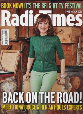 £4.99 • Buy RADIO TIMES MAGAZINE - 7 - 13 MARCH 2020 - FIONA BRUCE In ANTIQUES ROADSHOW [U]