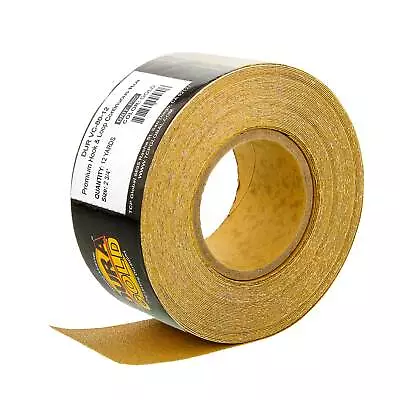 Dura-Gold 80 Grit Gold Longboard Sandpaper Roll 2-3/4  Wide 12yds Hook & Loop • $19.99