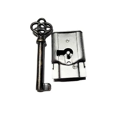 Full Mortise Lock With Key - Antique Style Lock Drawer Or Door • $4.80