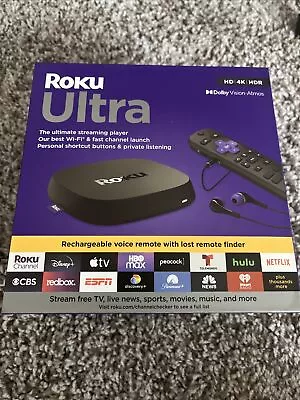 Roku Ultra 4802R 4K Streaming Media Player With Voice Remote Pro • $49