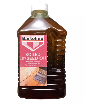 Boiled Linseed Oil Bartoline 2 Litre Gives A Sheen Use Internally Or Externally • £19.19