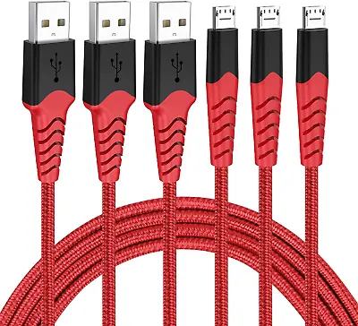 $21.99 • Buy PS4 Charger Cord [3Pack, 2M] PS4 Controller Charger Cable PS4 Charging Cable, Hi