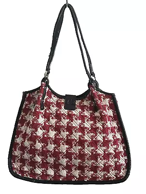 Vera Bradly Americana Red Tote Magnetic Snap Strap Bag Purse • $23.94