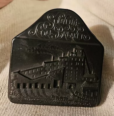 Vintage Carved Mining Factory Scenic Souvenir Coal Breaker Chunky Paperwight • $14.95