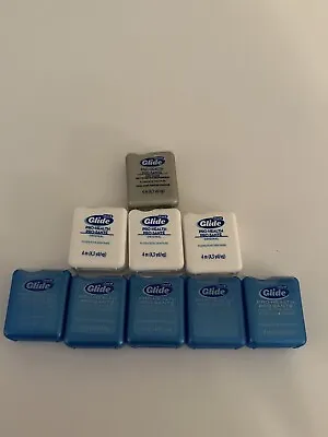 Lot Oral-B Glide Pro-Health Dental Floss LOT OF 9 Travel Pack 4m (4.3 Yd) Each • $17