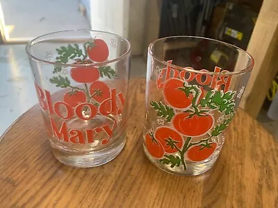 Vintage Bloody Mary Barware Culver Glasses Set Of 2 • $9.99