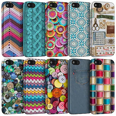 £6.99 • Buy Sewing Knitting Crochet Textile Habidashery Phone Cases For IPhone Models