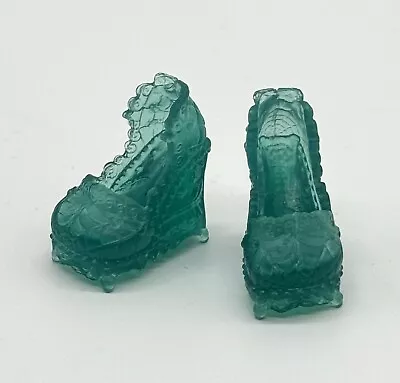 Monster High Doll Twyla Getting Ghostly Haunted Shoes Teal Translucent Accessory • $6.95