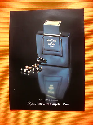 Van Cleef & Arpels Mens Eau De Toilette Press Advertisement Ad 1985 • $3.24