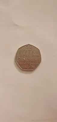 50p Coin Johnson's Dictionary Saxon Plural Of Penny Circulated • £1