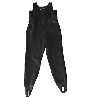 VTG Eddie Bauer EBTEK Snow Overalls Women 14 Bib Jumpsuit Ski Outdoor Black READ • $64.95