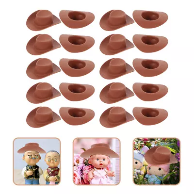 40pc Mini Western Cowboy Hats For Dollhouse Crafts-GN • $12.48