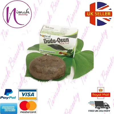 Dudu Osun African Black Soap 150g For Eczema Acne Fungus( New Packing) • £3.99