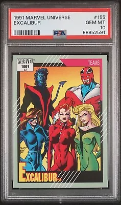 1991 Marvel Universe #155 Excalibur PSA 10 • $50