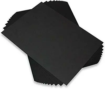 Pack Of 10 A4  Black  Craft Card Sheets  220gsm • £2.95