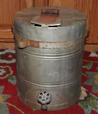 Antique Industrial Metal Can Machine Shop Chemical Factory Spout EMPTY • $119.99