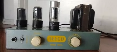 TEECO 600A  PHONO MICROPHONE TUBE AMP AMPLIFIER MONO HI-FI VINTAGE RCA 6v6 • $179