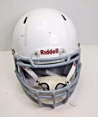 Riddell Victor-I L/XL Gloss White Shell Gray Facemask Football Helmet R41187 • $69.99