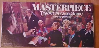 Parker Brothers 1970 : MASTERPIECE Board Game Of High Bidding Art Auctions (NEW) • $125.99