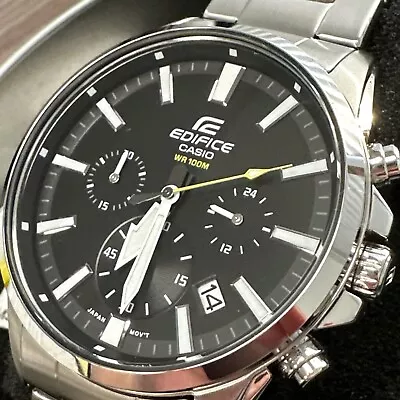 Casio Men's EFV-510D-1AVCF Edifice Analog Display Quartz Silver Watch *RARE* • $115.14