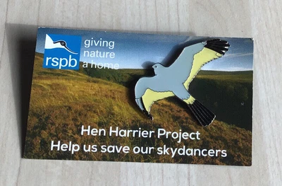 £9.95 • Buy RSPB BRITISH (HEN HARRIER PROJECT)Pin Badge On SPECIAL LOCATION CARD