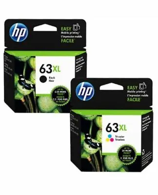 $50 • Buy Genuine Original HP 63XL Black / Tri-Colour / 63 Combo Pack Ink Cartridge