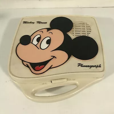 Mickey Mouse Phonograph Record Player Vtg 1980s *not Working* • $14.99