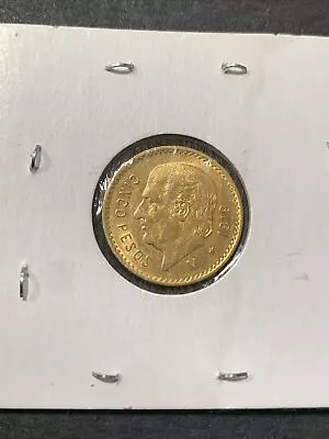 1919 Mexico Cinco 5 Pesos Gold Coin • $349.99