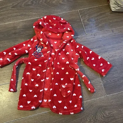 Baby Girls Minnie Mouse Dressing Gown Age 9-12 Months .  • £4