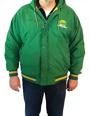 Seattle Supersonics Sonics Vintage Starter Jacket Coat Men's Large Warm NBA • $265