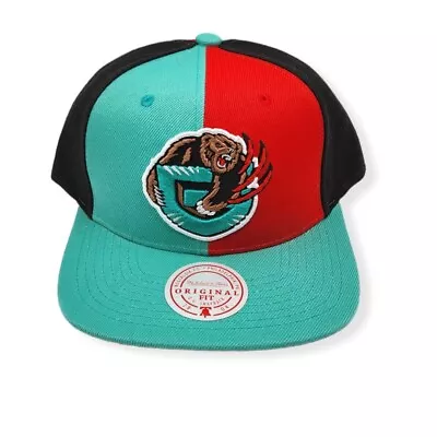 Mitchell & Ness Memphis Grizzlies Pinwheel Teal/Black Adjustable Snapback Hat • $34.99