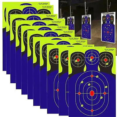 20 Pack 12x18  Shooting Targets Splatter Gun Rifle Pistol Reactive Paper Target • $21.84