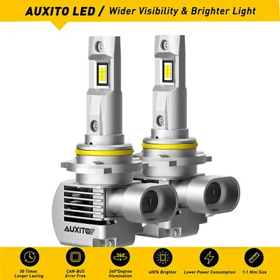 9005 H4 H13 H11 H7 LED Headlight Kit Light Bulbs High/Low Globe 32000LM White • $57.99