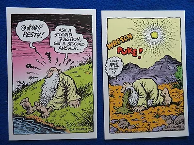 R. Crumb  Mr Natural Postcards #165 & 169  Denis Kitchen Publishing 2002 • $9.99