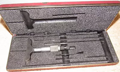 Vintage Starrett No. 449 Depth Micrometer Set In Box • $119.99